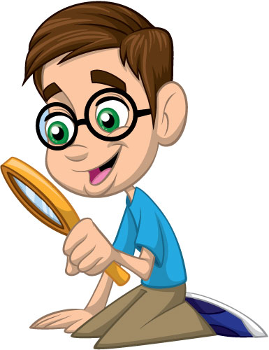 385x500 Boy With Magnifying Glass Creative For Kids