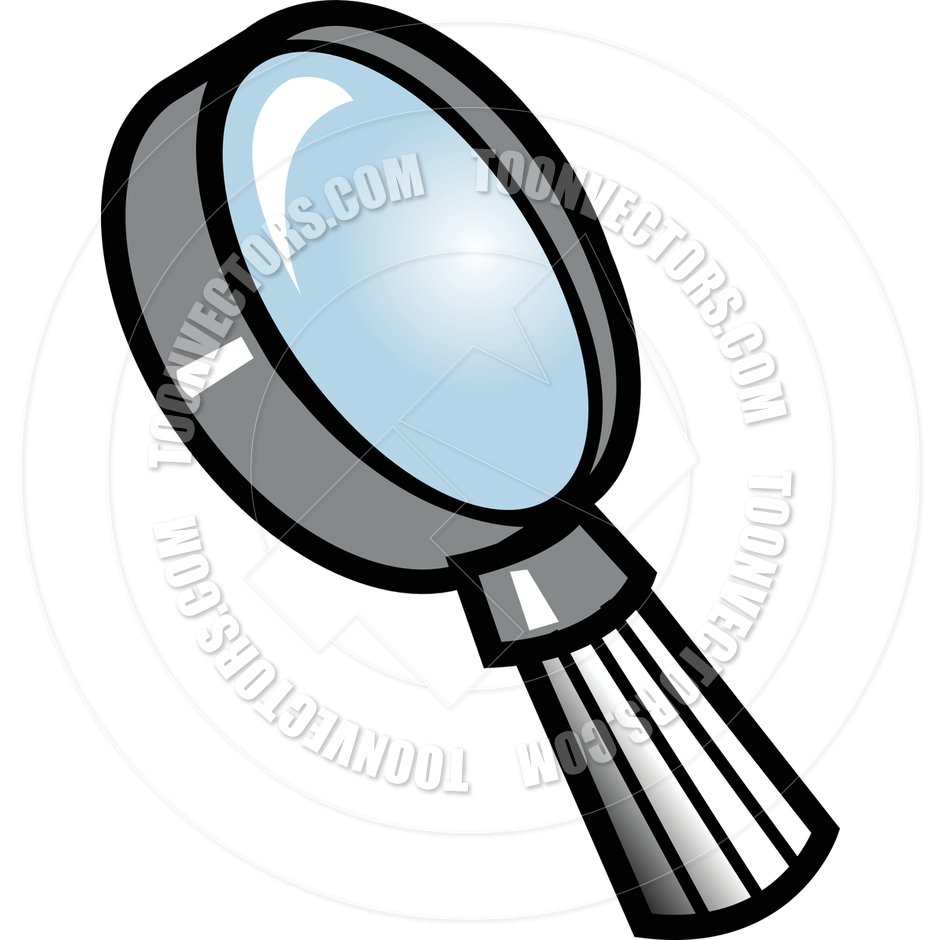 940x940 Cartoon Magnifying Glass Vector Illustration By Clip Art Guy