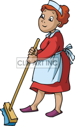 250x419 India Clipart Housekeeper