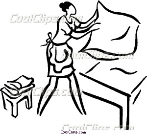 300x274 Maid Service Vector Clip Art