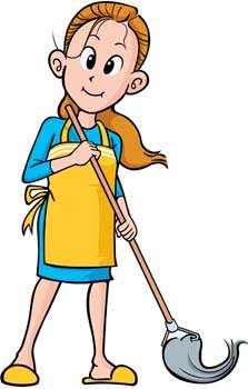 223x350 Maid Service Clipart