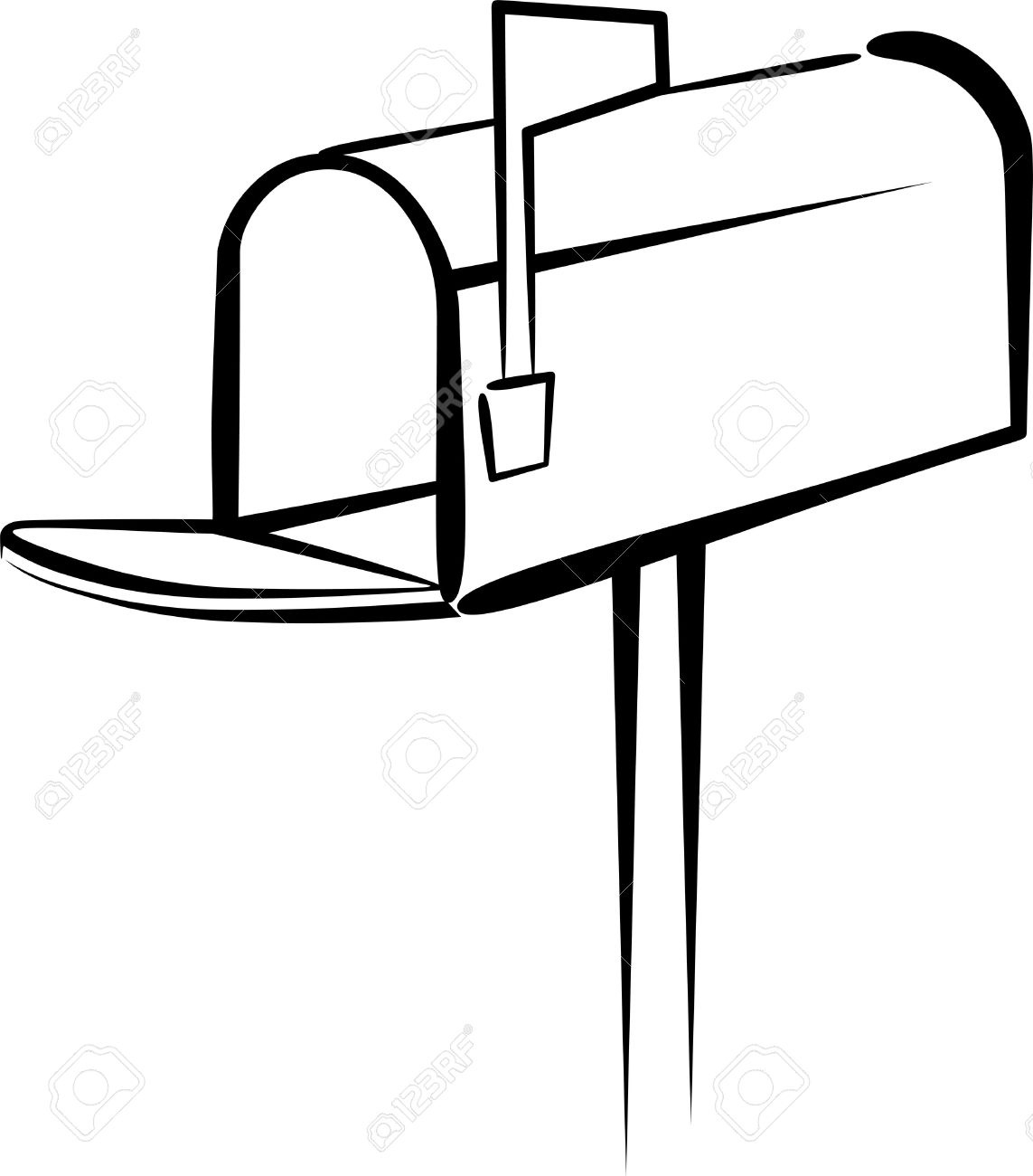 1143x1300 Mailbox Clipart Black And White Letters Example