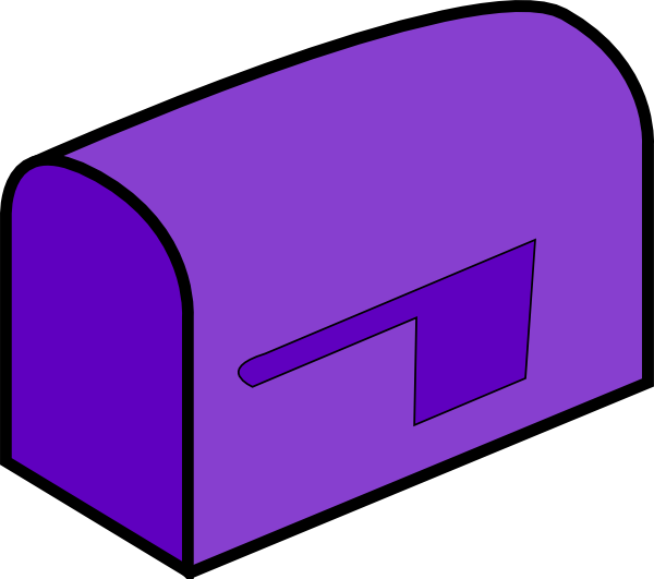 600x531 Purple Mailbox Clip Art