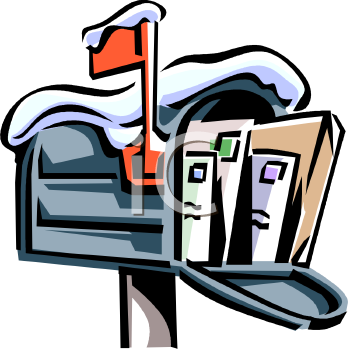 350x349 Snow Clipart Mailbox