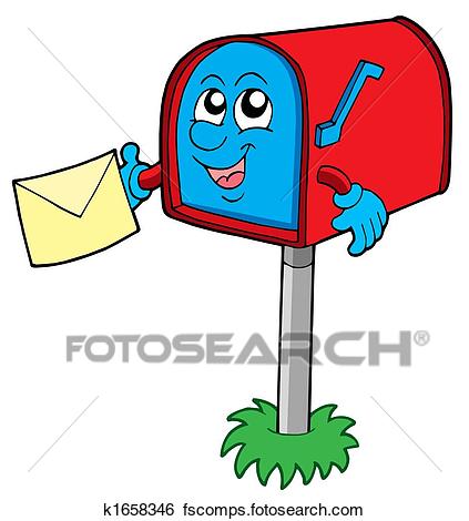 423x470 Stock Illustration Of Mail Box With Letter K1658346