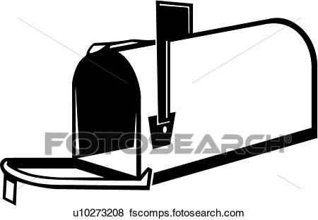 450x312 Clip Art Of Mailbox U10273208