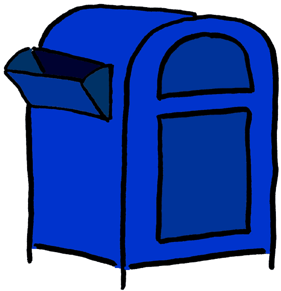 550x569 Mailbox Stuffed Mail Clipart Clipart Kid 2