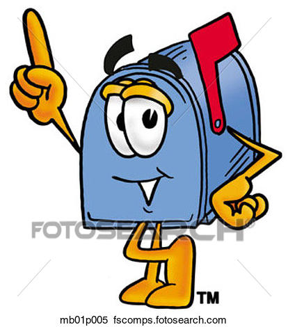 414x470 Clipart Of Mail Box Pointing Up Mb01p005