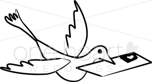 300x161 Mail Clipart Wedding Dove Clipart