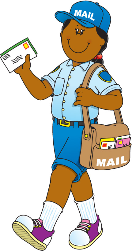 431x821 Mail Carrier Clipart