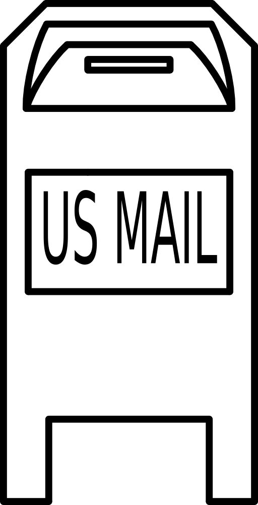 512x1002 Mailbox Line Art Mail Clipart I2clipart Free Public Domain Image