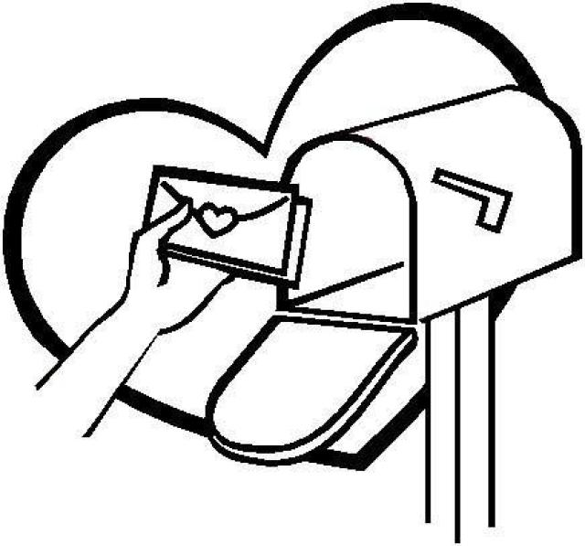 640x597 Valentine Mail Cliparts