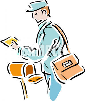 297x350 Mail Delivery Clipart