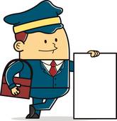 165x170 Mail Man Clip Art