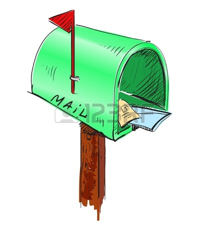 431x450 Mailbox Cartoon Icon Royalty Free Cliparts, Vectors, And Stock