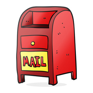 300x300 Freehand Drawn Cartoon Mail Box Royalty Free Stock Image