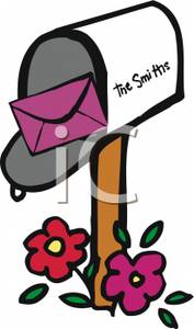 177x300 Art Image Flowers Near A White Mailbox