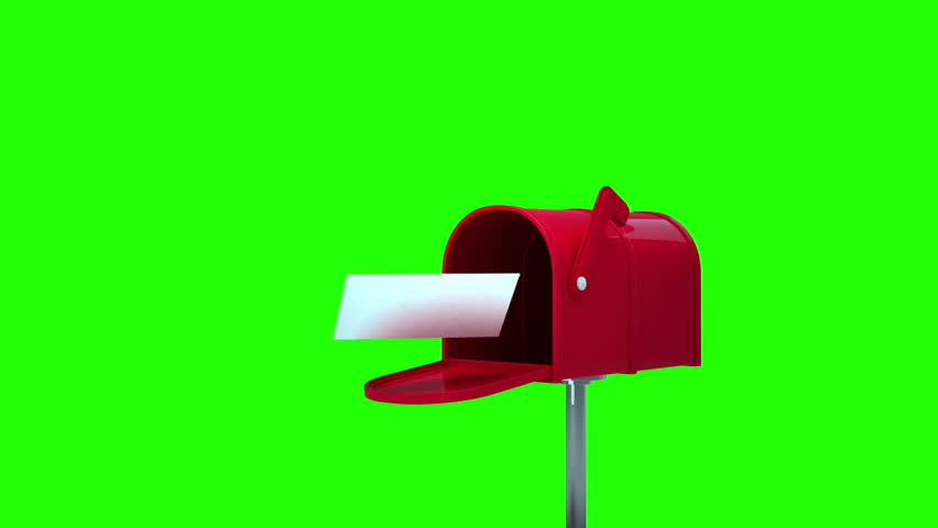 852x480 Digital Animation Of House Symbol In The Mailbox On Green