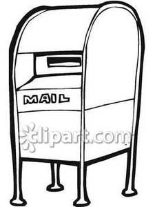 225x300 Large Mailbox In Black And White