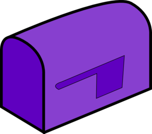 298x264 Purple Mailbox Clip Art