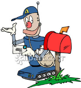 276x300 Robotic Mailman At A Mailbox