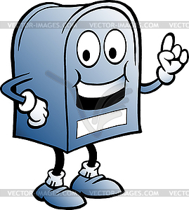 269x300 Drawn An Blue Mailbox