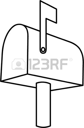 297x450 Mailbox Outline Royalty Free Cliparts, Vectors, And Stock