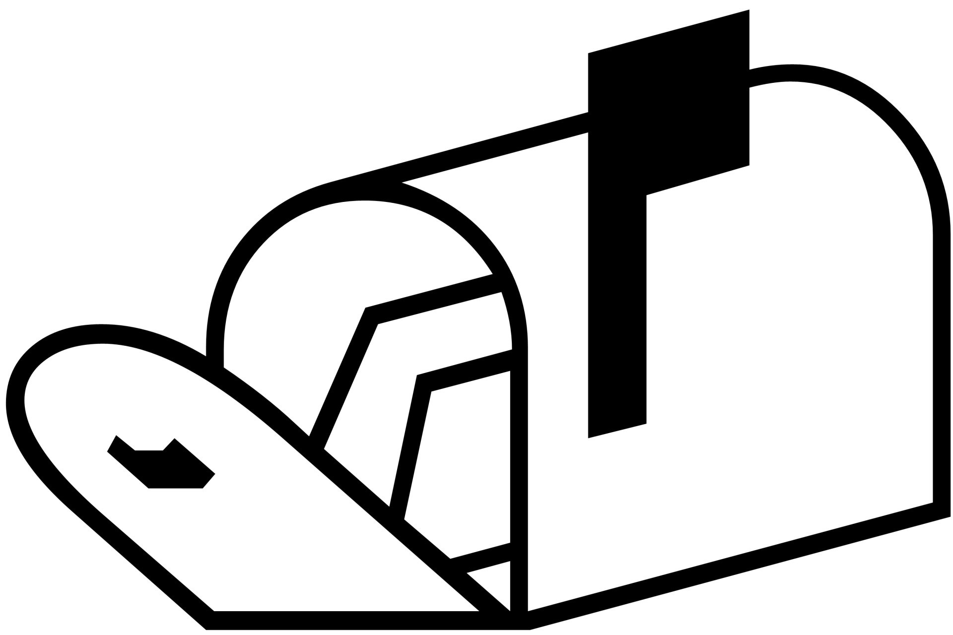 1920x1280 Open Mailbox Clipart Letters Example