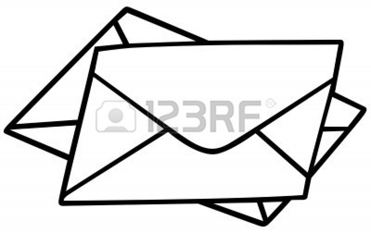 1200x756 Letter Black And White Clipart