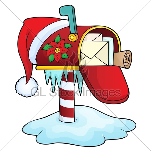 500x500 Christmas Mailbox Theme Image 1 Gl Stock Images