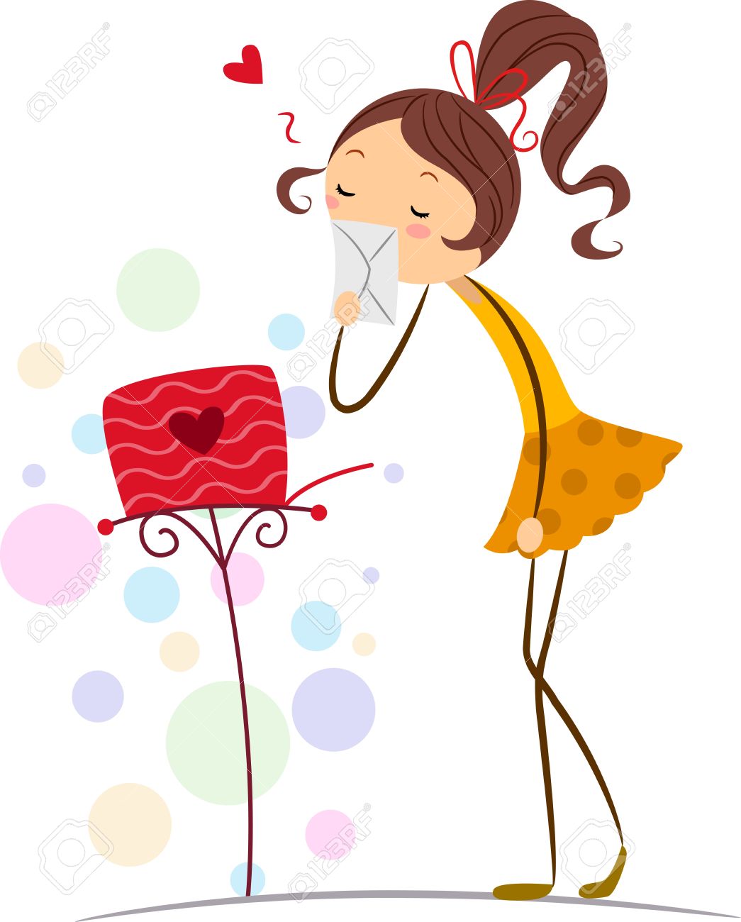 1045x1300 737 Valentines Day Mailbox Stock Vector Illustration And Royalty