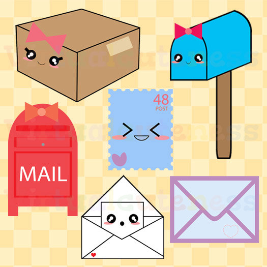 525x525 Clipart Of Envelope And Mailbox