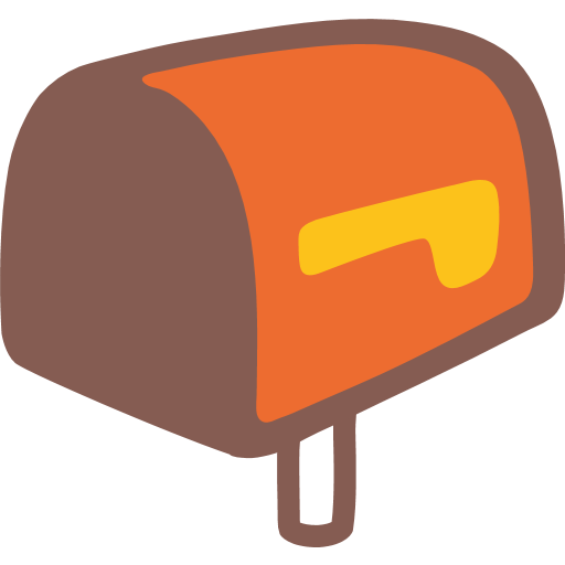 512x512 Open Mailbox With Raised Flag Emoji For Facebook, Email Amp Sms Id