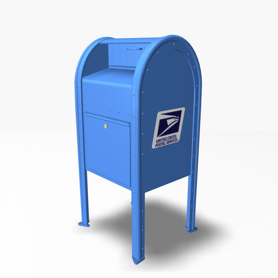920x920 Us Mailbox 3d Model