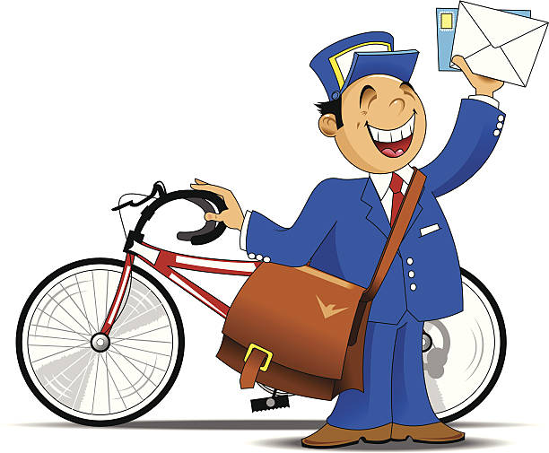 612x505 Bicycle Clipart Postman
