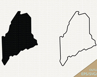 340x270 Maine Outline Etsy