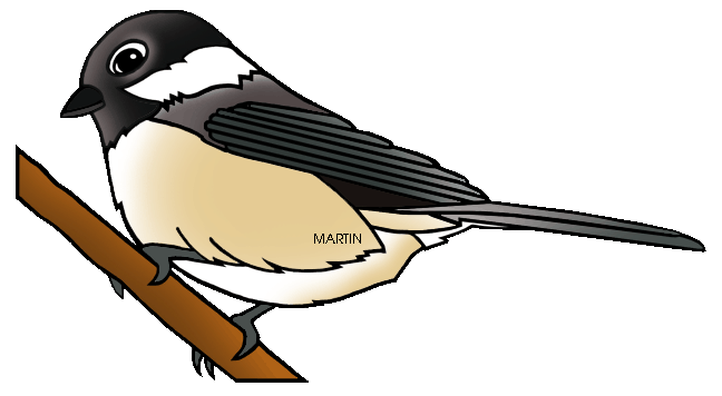 648x356 Animals Clip Art By Phillip Martin, Black Capped Chickadee