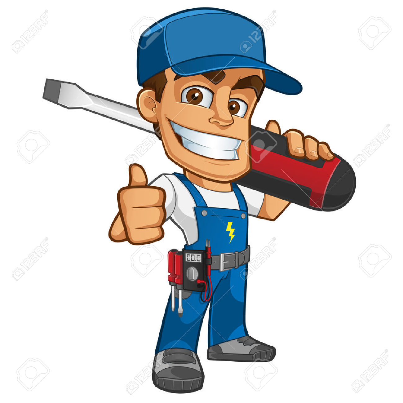 1300x1300 Man Clipart Electrician