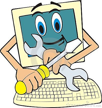 400x422 Pc Repair Computer Clipart