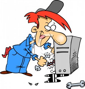 300x314 Computer Maintenance Clipart