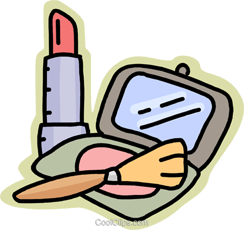 480x452 Makeup Items Royalty Free Vector Clip Art Illustration Vc002274