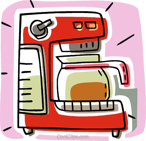 480x463 Coffee Maker Royalty Free Vector Clip Art Illustration Vc006316