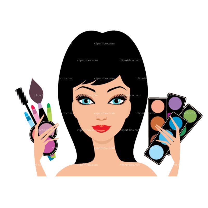 800x800 Putting On Makeup Clipart Kid 2
