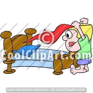 300x300 Making Bed Clip Art