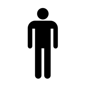 300x300 Male Bathroom Bw Wo Boarder Clip Art