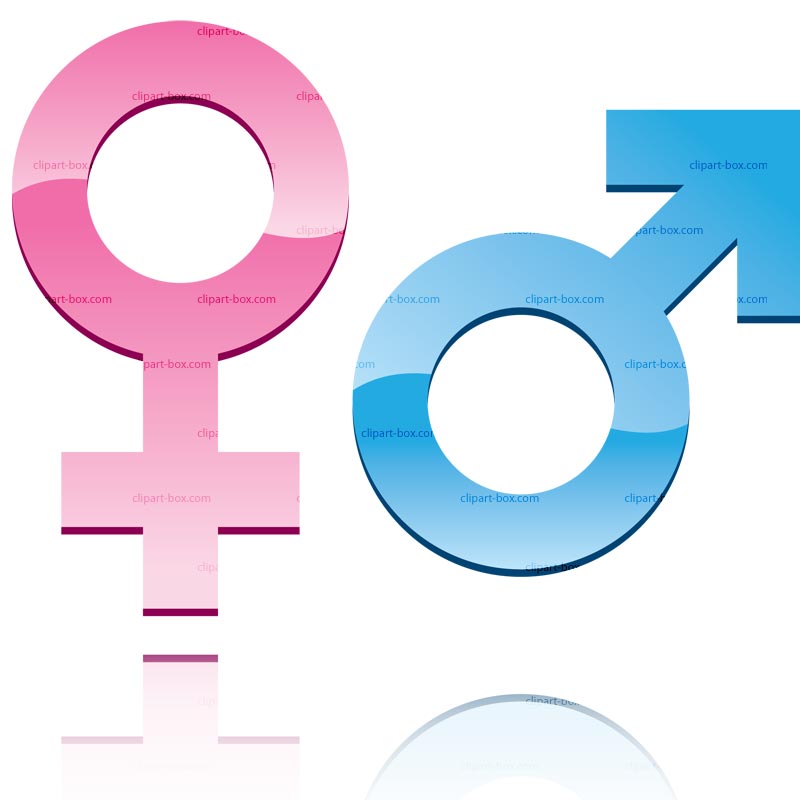 800x800 Clip Art Male Female Symbols Clipart