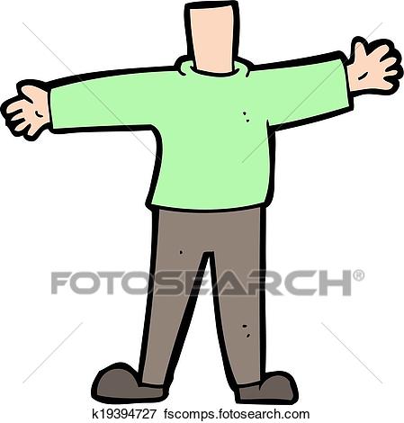 449x470 Clip Art Of Cartoon Male Body (Mix And Match Cartoons Or Add Own