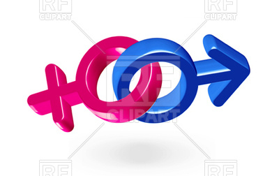400x252 Male And Female United Gender Symbols Royalty Free Vector Clip Art