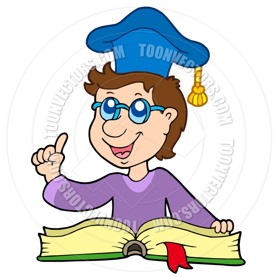 940x940 Cartoon Teacher With Book By Clairev Toon Vectors Eps