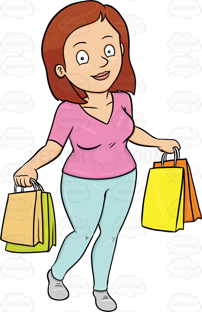 663x1024 Mall Clipart Lady